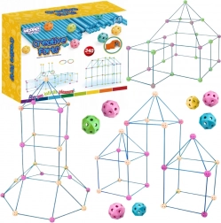 woopie jeu de construction XXL – set de construction pour tentes et bases, 340 pièces