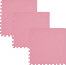 Tapis de sol en mousse Humbi 180 × 60, grands puzzles imperméables, 3 pcs, rose