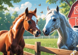 TREFL Puzzle Chevaux dans la clairière 200 pièces