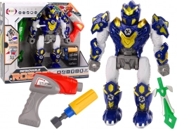 Robot à visser avec perceuse, lumières et sons – bleu