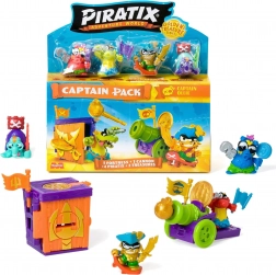 PIRATIX Adventure World Golden Treasure set du capitaine – 4 figurines et accessoires