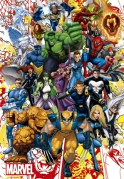 EDUCA Puzzle Héros Marvel 500 pièces