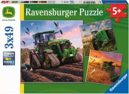 Puzzle RAVENSBURGER John Deere en action 3×49 pièces