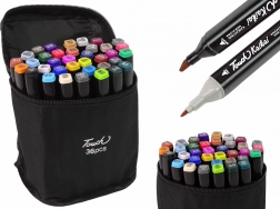 Set de 36 marqueurs alcool à double pointe Pro Touch avec sac