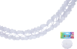 Guirlande en papier blanche 3,6 m