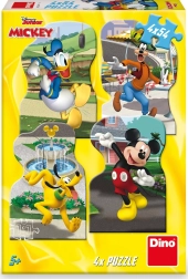 Puzzle Disney Mickey en ville 4×54 pièces
