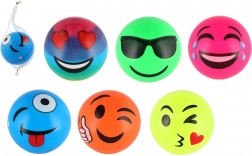 Balle avec motifs de smileys 11 cm