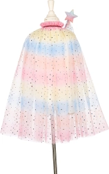 Déguisement pour enfant – cape licorne avec serre-tête et baguette (3–4 ans)