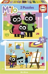 Puzzle Milo 2x48 pièces de EDUCA