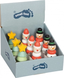 Small foot figurine empilable de Noël et d’hiver en bois