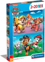Puzzle 2×20 pièces Paw Patrol