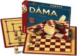 Dáma et Meule pierres en bois jeu de société