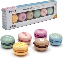 Macarons en bois PolarB Viga – set pour pâtisserie pour enfants