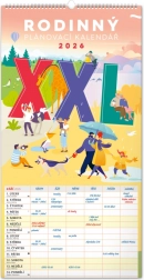 Calendrier mural planificateur familial XXL 2026