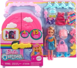 Barbie Chelsea armoire – poupée et 15 accessoires