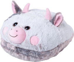 Cozy Noxxiez vache pantoufle chauffante en peluche pour les pieds