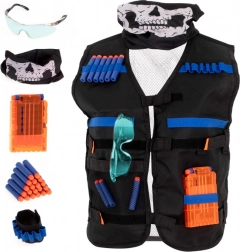 Gilet tactique pour fléchettes en mousse avec accessoires – kit pour enfants