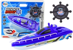 Bateau de police RC 27 MHz – bleu
