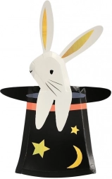 Assiettes en papier Lapin dans un chapeau Abracadabra MERI MERI