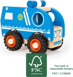 Small Foot voiture de police en bois