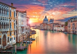 Puzzle 500 pièces Venise au coucher du soleil