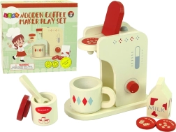 Cafetière en bois pour enfants avec accessoires