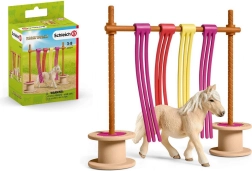 Schleich set cheval avec obstacles et autocollants