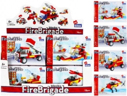 Jeu de construction pompiers avec figurine – 4 variantes