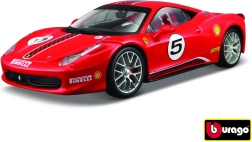Modèle de voiture Ferrari 458 Challenge rouge 1:24 Bburago