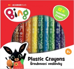 Crayons cire à vis BING, lot de 12 pièces