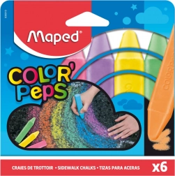 Craies de trottoir Maped – set de 6 couleurs