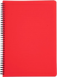 Bloc à anneaux A5 Classic rouge