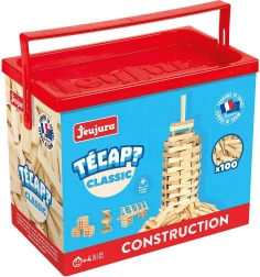 Jeujura jeu de construction en bois massif 100 pièces