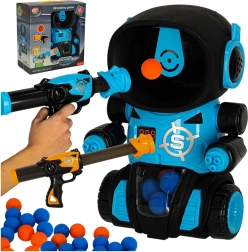 Jeu de tir avec robot – 2 pistolets et balles en mousse