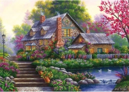 Puzzle Ravensburger Chalet romantique 1000 pièces