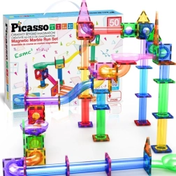Piste à billes magnétique PICASSO – kit de construction 50 pcs