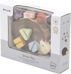 VIGA PolarB Jouet en bois Hérisson avec vis Montessori