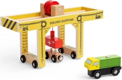Grue portique en bois BIGJIGS Rail