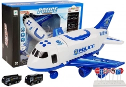 Avion de transport de police pliable 1:64 avec lumières et sons