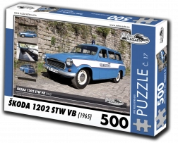 Puzzle Retro-Auta Škoda 1202 STW VB 500 pièces