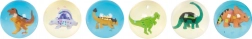 GOKI balle rebondissante avec dinosaures 3D (assortiment de couleurs)