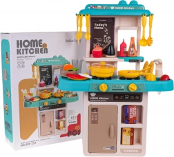 Cuisine pour enfants avec lumières et sons, 43 pièces – Bleu