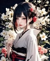 Peinture diamant Fille en kimono