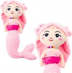 Adorable sirène en peluche rose 32cm