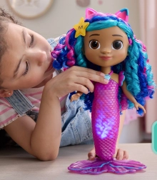 Poupée interactive sirène Gabby avec lumières et sons