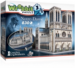 Puzzle 3D cathédrale Notre-Dame par WREBBIT, 830 pièces