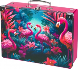 Mallette scolaire pliable Flamants roses