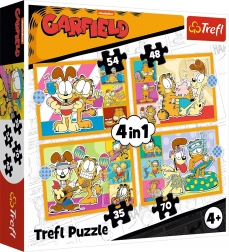Puzzle TREFL Garfield adore les lasagnes 4-en-1