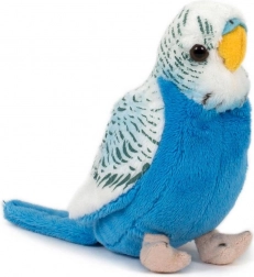 perruche ondulée en peluche bleue 13 cm