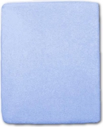 Drap-housse éponge pour lit bébé bleu 120×60 cm